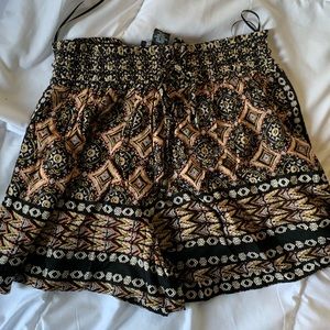 bohemian style shorts